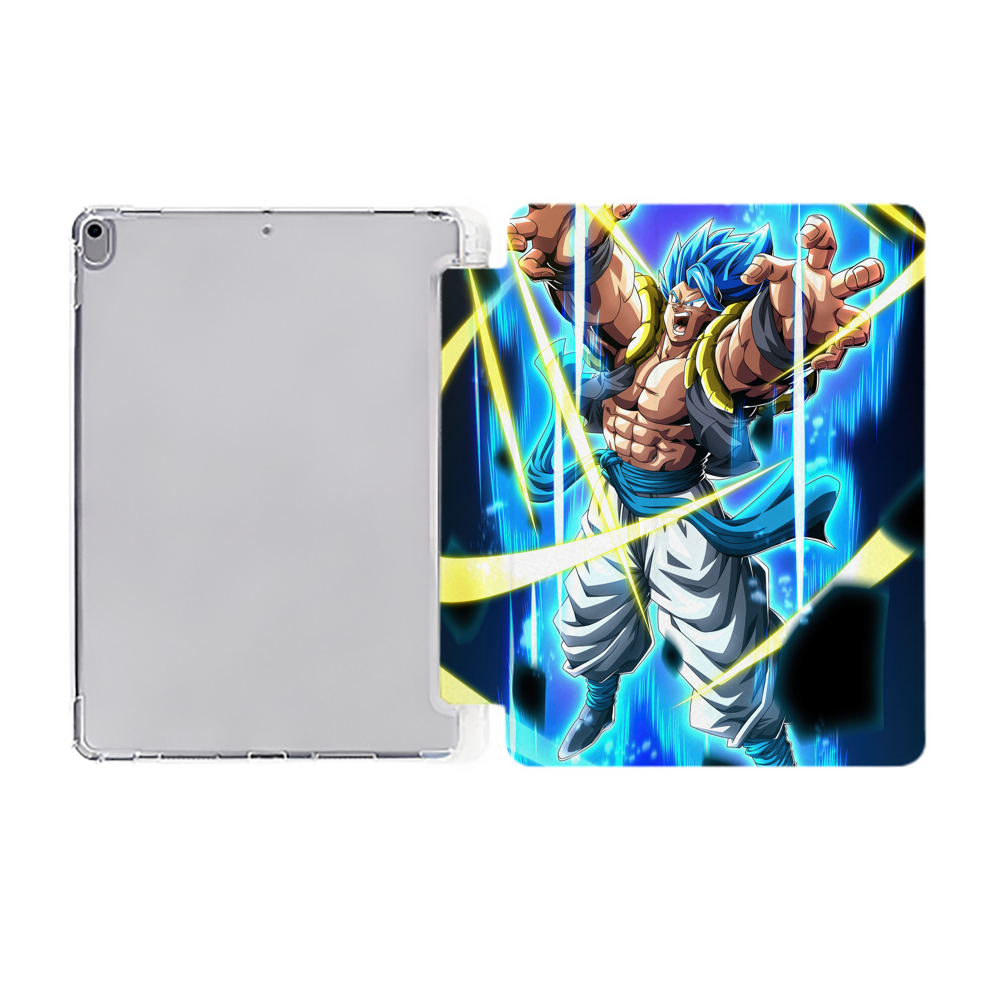 （画像用） ドラゴンボール DRAGON BALL IPad ケース ペン収納付き 三つ折りスタンド PUレザー×シリコン 対応機種9.5/10.5/10.9インチ